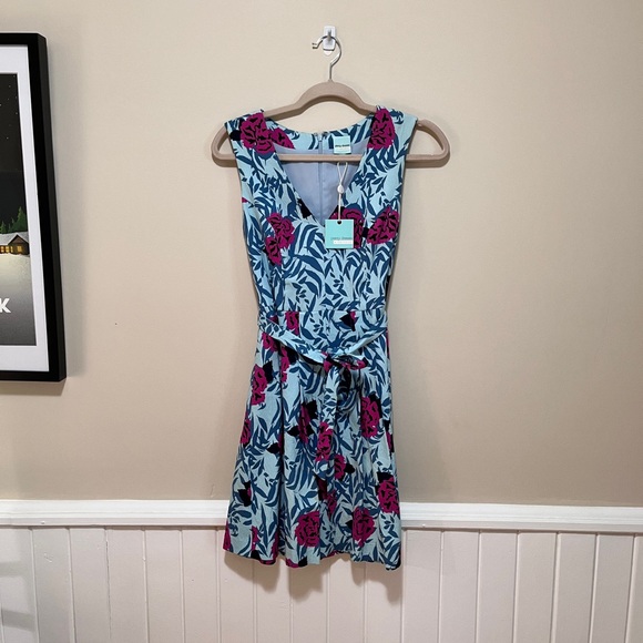 Plenty by Tracey Reese cotton dress with belt size 4 - Picture 8 of 9